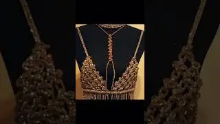 𝗠𝗮𝗰𝗿𝗮𝗺𝗲 with 𝗟𝗲𝗻𝗮 Rhinestone Jewelry set Makramee Schmuck Set Alternating knot ideas