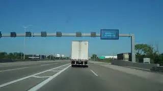 Chicago I-90 Highway to Roselle Road Schaumburg (No Talk, No Music) 4K POV ASMR