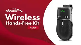 Audiocore AC480 A2DP Wireless Hands-Free Kit - Visor Clip On Bluetooth 5.0 Siri Google Assistant