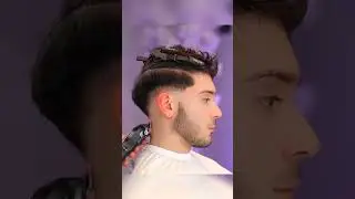 ASMR fade haircut 🔥pro cut for men - Sharpest lineup #asmr #hairstyle #shorts #reels #short #fashion