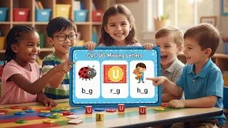 CVC ug missing letters | Read aloud | Level 1| Finding the missing Letter | The Infinite Academy