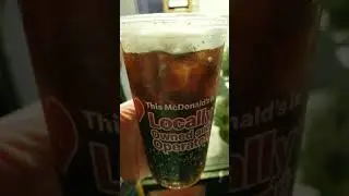 Medium Diet coke at McDonald's.