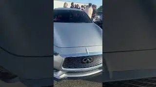Q60 Red Sport  (Stock) Vs GLI Volkswagen down pipe upgraded inner cooler #infinitiq60 #gli #viral