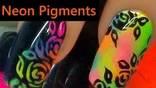 Easy Neon Flowers 2 in 1 tutorial