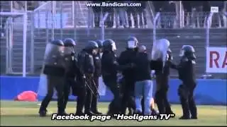 FC Lugano vs  Grasshopper Club Z&uuml;rich Hooligans 2015 [Switzerland]