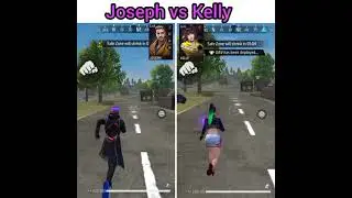 joseph vs kelly run speed test free fire #shorts #freefire #youtubeshorts #viral #shortvideo #short
