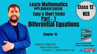 Class12 Differential equations  part1