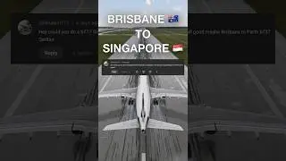 Full Flight Timelapse 🇦🇺 Brisbane (BNE) to 🇸🇬 Singapore (SIN) #shorts  #flightsimulator #aviation