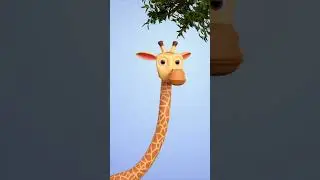 🦒 What do giraffes eat? | Educational Video for Kids | HeyKids Nursery Rhymes #shorts