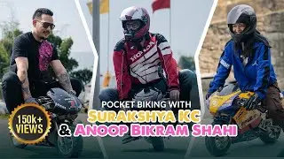 Pocket Biking with Anoop Bikram Shahi and @SURAKSHYAKCOFFICIAL | Full Video | SJ MOTO