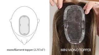 Light Volume Mono Toppers With Customized Various Colors #topper #hairtopper #toppers #hairpiece