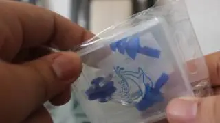 Shenyu Soft Silicone Swimming Nose Clips Two Ear Plugs Gear  -  DEEP BLUE Gearbest.com
