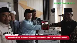 Baznas Pelalawan Rapat Koordinasi Unit Pengumpulan Zakat Di Kecamatan Langgam