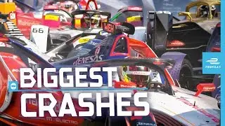 Biggest Crashes Of The Season | ABB FIA Formula E Championship