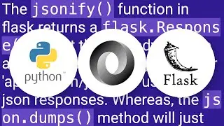 json.dumps vs flask.jsonify