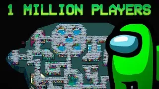 AMONG US, but with 1 MILLION PLAYERS on SKELD MAP