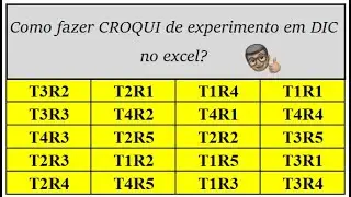 Como criar um croqui no excel para um DIC