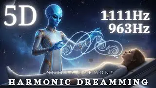 Harmonic Dreaming 🌌 1111Hz 963Hz Pleiadian Music for 5D Soul Awakening