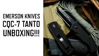 Emerson CQC-7BW Black Waved Tanto Folding Knivfe (EMR-CQC-7BW-T) by Karambit.com