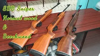 Sdb sniper air rifle .177 cal. Beechwood & Normal wood. No Licence Required all over India.