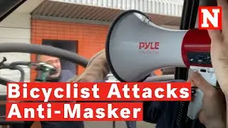 Video Captures Moment Bicyclist Attacks Anti-Masker in Vancouver, Smashing Car Window