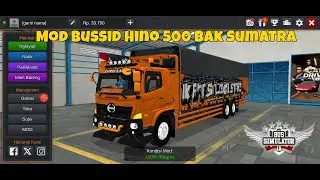 КАК УСТАНОВИТЬ BUSSID MOD TRUCK HINO 500 BAK SUMATRA