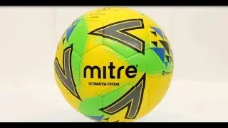 Mitre Ultimatch Futsal Football Yellow/Green/Blue
