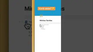 Um check ✅✨ #notion #notionmindset #organizacaodigital #notionapp #dicadenotion