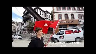 A Palestine awareness march was held in Mudurnu in 2025