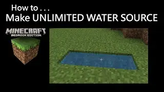 Minecraft Bedrock PE: How to Make UNLIMITED WATER SOURCE