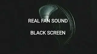 8 Hours Fan Sound Black Screen | White Noise for Sleeping, Relaxation & Focus