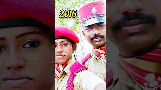 Beginning vs now 2016 to 2023❤️ #shorts #bts #coupl#police #pondicherry #trendingshorts