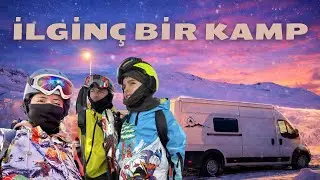 KARAVAN İLE KIŞ KAMPI |  Kendi Başıma Snowboard Öğrenmeye Çalıştım