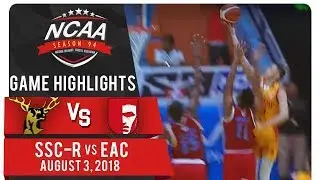 NCAA 94 MB: SSC-R vs. EAC | Game Highlights | August 3, 2018