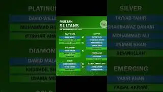 Multan Sultan Squad 2024 #psl #psl2024 #multansultan