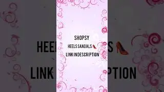 Shopsy l heels sandals l link in description