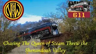 Chasing The Queen of Steam Threw the Shenandoah Valley 10/17/25