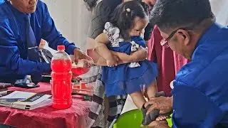 Sacrament and foot washing on Good friday