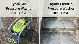Watch It Work: Gas v Electric Ryobi Pressure Washers