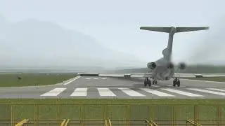 B722F Full performance Takeoff Tivat Airport