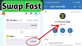 How to swap and sell Metawar airdrop token on trust wallet #METAWAR