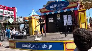 Fire Juggling at San Francisco #sfo #sanfrancisco #california #usa #firejuggling #talent #attraction