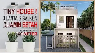 Проект Showreel Santo West Java | Дом 4x9 метров | Миниатюрный дом 4x9 | Casa 4x9