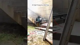 Multi application of High Frequency Wall saw. #concretewallsawing #corecutting