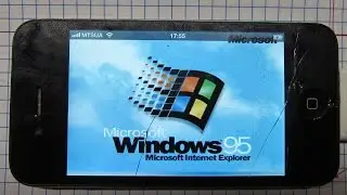 Запуск windows 95 на iPhone 4