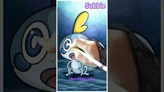 Drawing Sobble from Pok&eacute;mon!  #art #pokemon #sobble  #fypviralシ