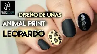 Diseño de uñas mate ANIMAL PRINT LEOPARDO