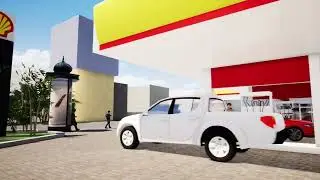 Gaz Station Shell Energy
