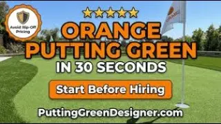 Putting Green Designer Orange (30- Instant Design) Putting Green Designer Orange