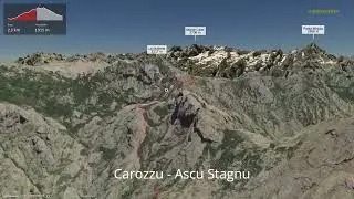 Carozzu - Ascu Stagnu ∆ hiking trails ∆ 3d-trail.com/france/